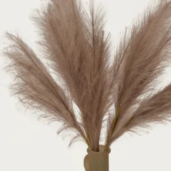 Plumeau Artificiel Brun 110cm Lot De 3 -Pas Cher Douce Verte Magasin 0102d0de868f2ded