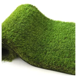 Gazon Synthétique Lodge - 40mm - 1m X 4m -Pas Cher Douce Verte Magasin 6476ea64860269.83815240