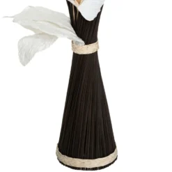 ATMOSPHERA Fagot De Fleurs Et Tiges Séchées Blanc Et Noir D. 36 X H. 100 Cm -Pas Cher Douce Verte Magasin 64821bbb535164.87538122