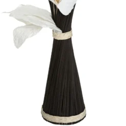 ATMOSPHERA Fagot De Fleurs Et Tiges Séchées Blanc Et Noir D. 36 X H. 100 Cm -Pas Cher Douce Verte Magasin 64821bbb56ae32.08952983