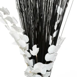 ATMOSPHERA Fagot De Fleurs Et Tiges Séchées Blanc Et Noir D. 40 X H. 150 Cm -Pas Cher Douce Verte Magasin 648229d63507f2.00401655